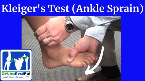 ankle ligament tear test|ankle physical exam tests.